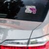 Sassy lip & full clip car decal.