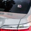 Here's an alt tag for the image: `Boss babe SUV sticker`