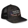 Patriotic hunting camo trucker hat