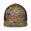 Camouflage trucker hat: Hunting is Patriotic.