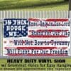 Patriotic American flag yard sign.
