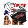 Patriotic Trump girl bikini set.