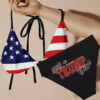 Patriotic Trump girl bikini set.