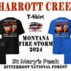 Montana Fire Storm 2024 T-shirts.