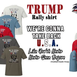 Trump rally shirts: We're gonna take back U.S.A.