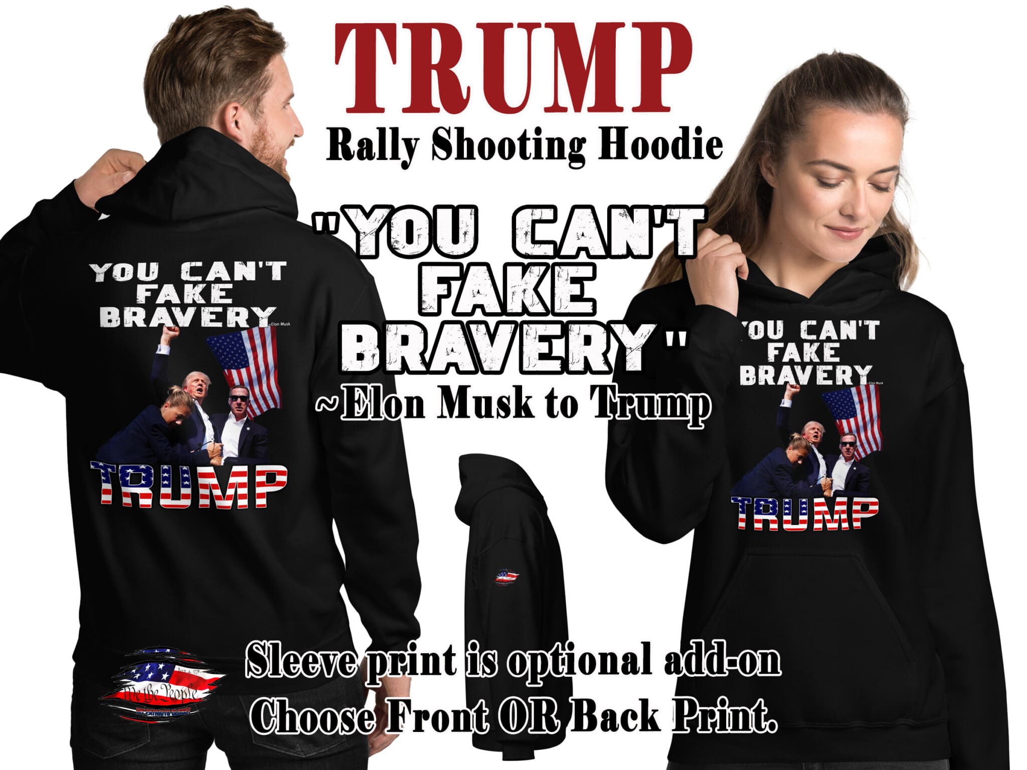 Donald Trump 2024 Rally Shooting You Missed Middle Finger MAGA Political Hoodie – Unisex, Fleece