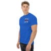 Man in blue Montana Sharrott Creek shirt.