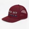 Red "Pissed Off Redneck" trucker hat.