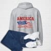 Gray hoodie: I miss the America I grew up in.