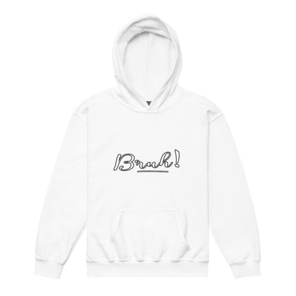 BRUH Teen Girl Youth hoodie sweatshirt, "Peace out" teenage slang pre-teen shirt - Image 8