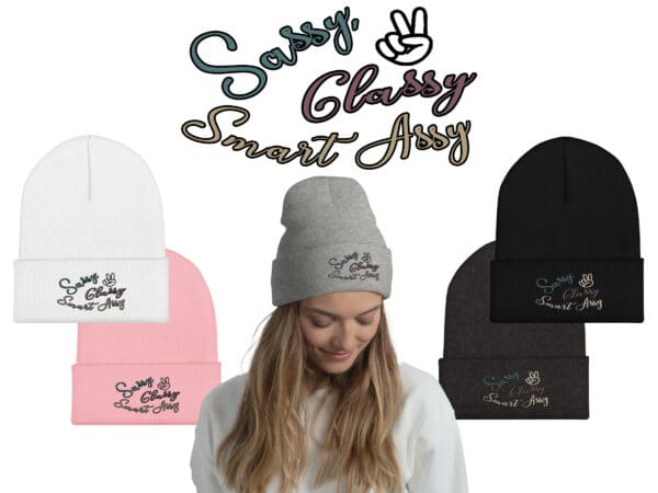 Sassy, classy, smart beanie hats.