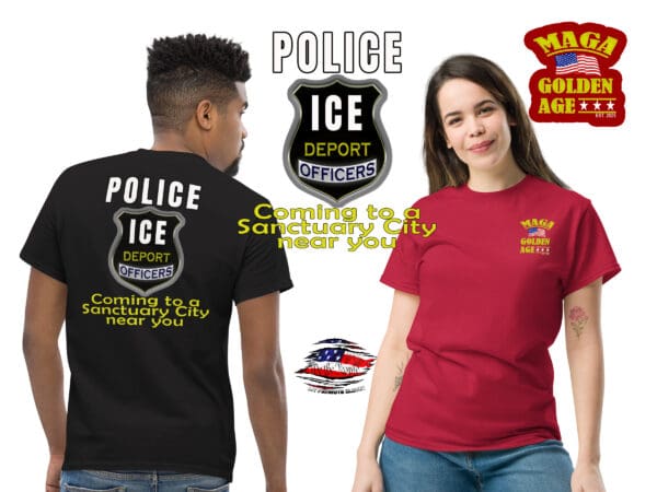 MAGA ICE Deport Police, Golden Age Est 2025 TRUMP Tshirt, deportation shirt #47