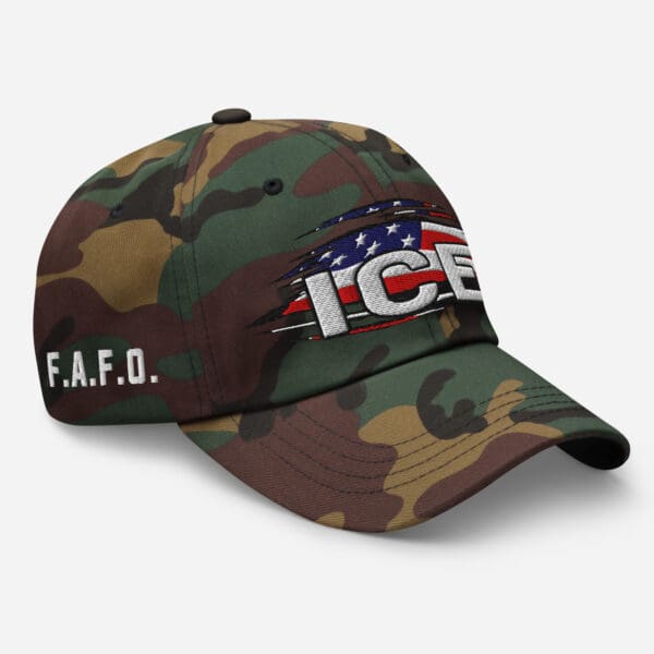 ICE Police FAFO hat F*** AROUND FIND OUT! American Flag MAGA Trump Golden Age cap - Image 10