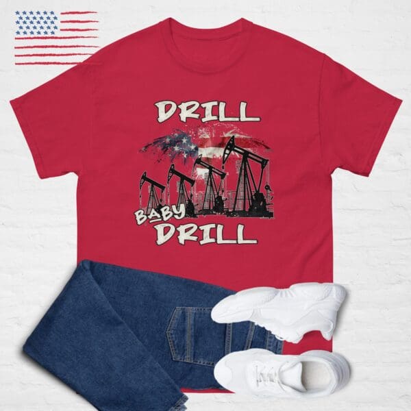 DRILL BABY DRILL, Oil Rig Field Drilling, #47 MAGA TRUMP Shirt - Image 5