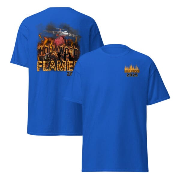 Hollywood Flames 2025 t-shirt design.