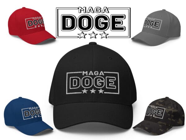 MAGA DOGE baseball hat Department of Government Efficiency TRUMP / ELON MUSK cap