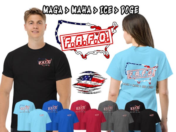 MAGA MAHA ICE DOGE shirt American Flag FAFO Golden Age Tee