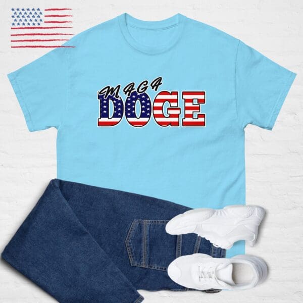 MAGA DOGE Tshirt Department Government Efficiency Trump Musk American Flag shirt - Image 4