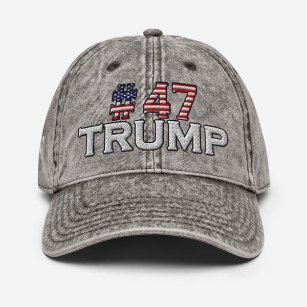 ULTRA MAGA #47 Trump hat American flag distressed vintage style Golden Age Cap - Image 10