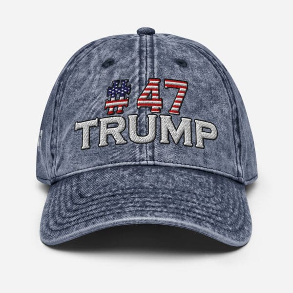 ULTRA MAGA #47 Trump hat American flag distressed vintage style Golden Age Cap - Image 7