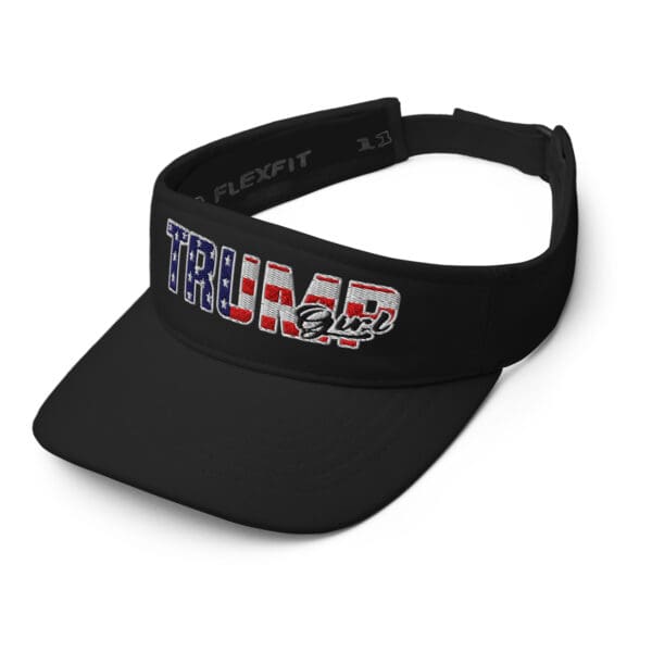 MAGA TRUMP GIRL Visor #47 American flag Womens ULTRA Patriot sun hat - Image 2