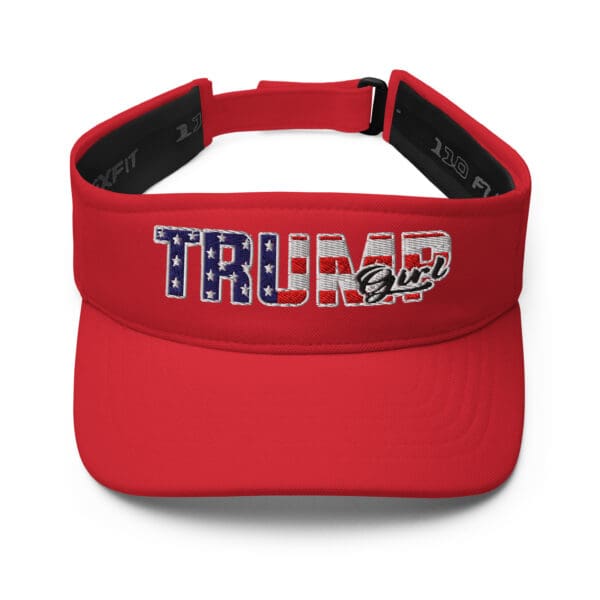 MAGA TRUMP GIRL Visor #47 American flag Womens ULTRA Patriot sun hat - Image 5