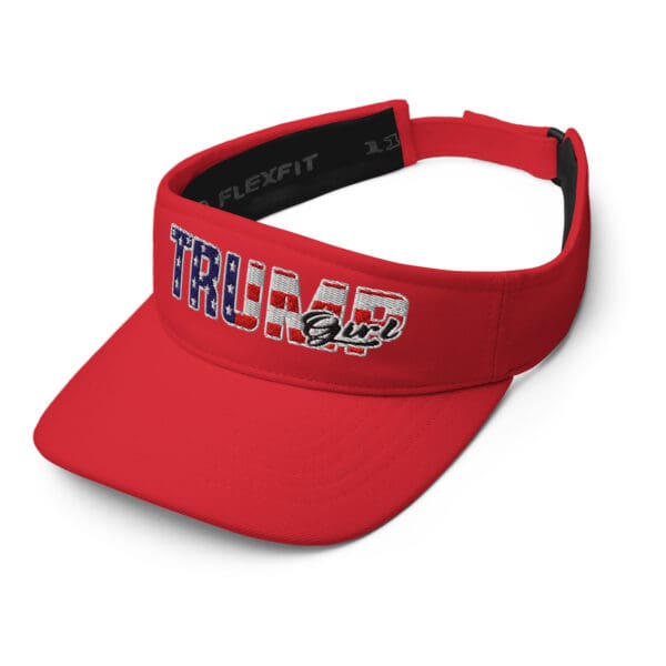 MAGA TRUMP GIRL Visor #47 American flag Womens ULTRA Patriot sun hat - Image 7