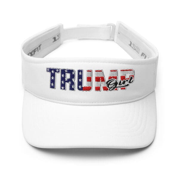 MAGA TRUMP GIRL Visor #47 American flag Womens ULTRA Patriot sun hat - Image 6