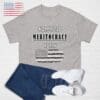 Normalize MERITOCRACY Again! MAGA Golden Age Shirt - Image 3