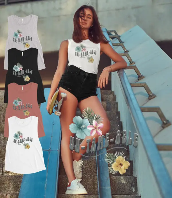 UN-TAME-ABLE Sassy Womens Muscle tank top