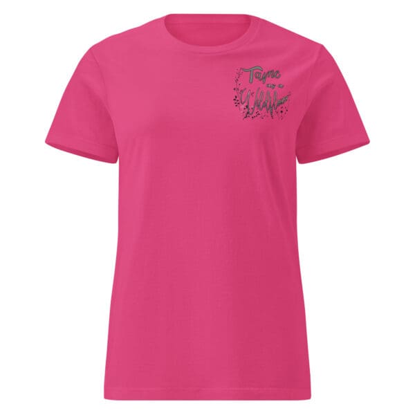 TAME AS A WILDFLOWER Funny, Sassy, BOHO, Minimalist top Womens Basic t-shirt - Image 13
