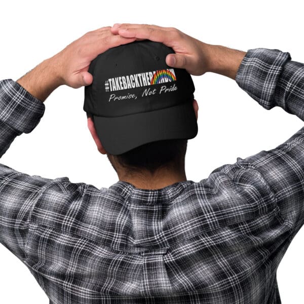 TAKE BACK THE RAINBOW, Christian Anti-Woke hat. Gods Promise Not Pride ball cap - Image 4