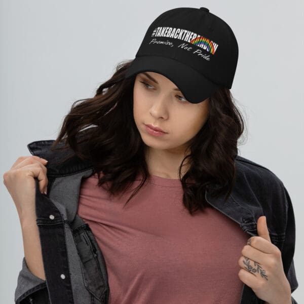 TAKE BACK THE RAINBOW, Christian Anti-Woke hat. Gods Promise Not Pride ball cap - Image 5