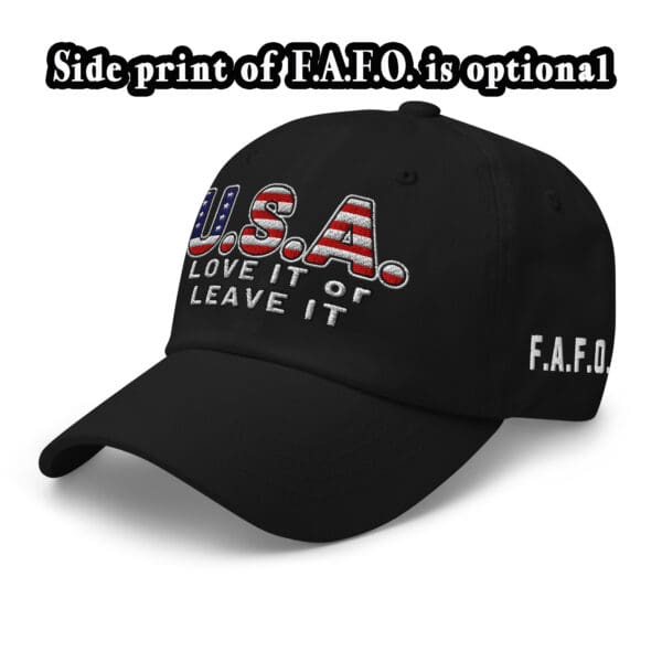 USA LOVE it or LEAVE It! MAGA ICE America First Dad hat. Baseball cap - Image 2