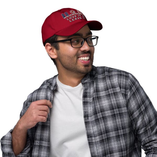 USA LOVE it or LEAVE It! MAGA ICE America First Dad hat. Baseball cap - Image 4