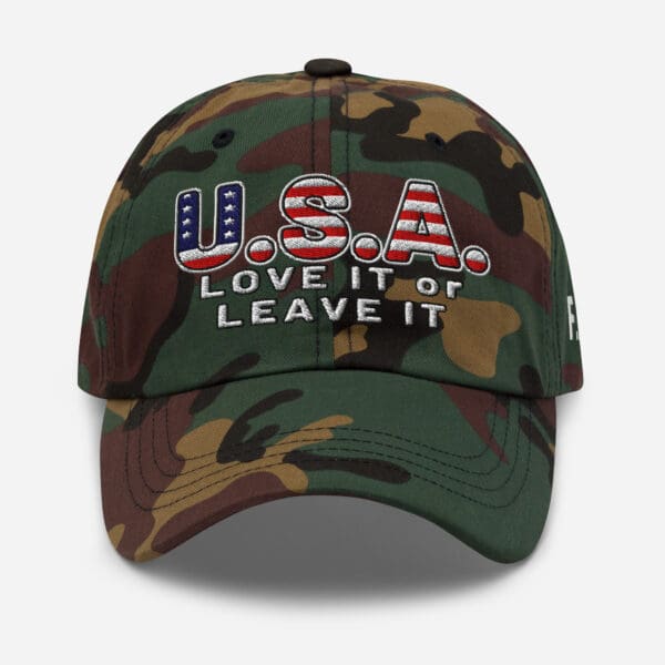 USA LOVE it or LEAVE It! MAGA ICE America First Dad hat. Baseball cap - Image 14