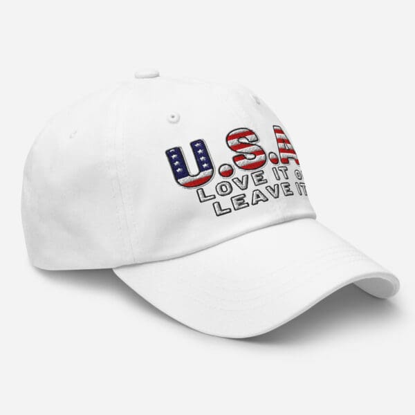 USA LOVE it or LEAVE It! MAGA ICE America First Dad hat. Baseball cap - Image 15
