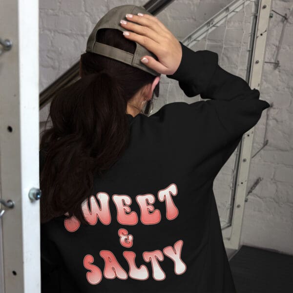 SWEET & SALTY Womens sweatshirt. Sassy Classy BOHO minimalist sweater - Image 2