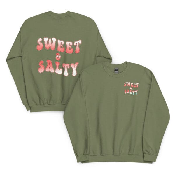 SWEET & SALTY Womens sweatshirt. Sassy Classy BOHO minimalist sweater - Image 9