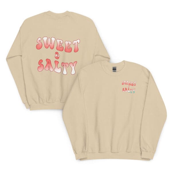 SWEET & SALTY Womens sweatshirt. Sassy Classy BOHO minimalist sweater - Image 11