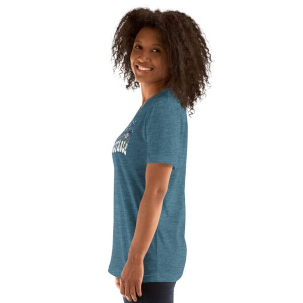 BE UNPREDICTABLE Womens Sassy tee Minimalist wildflowers shirt - Image 8