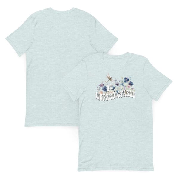 BE UNPREDICTABLE Womens Sassy tee Minimalist wildflowers shirt - Image 13