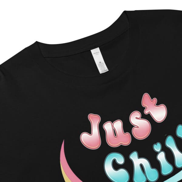 Minimalist Just Chill Women’s Sassy Classy Crew crop top - Image 11