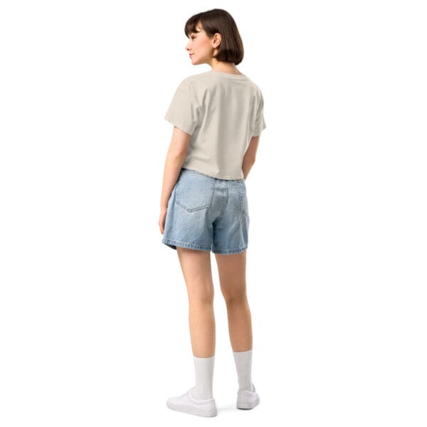 Minimalist Just Chill Women’s Sassy Classy Crew crop top - Image 7