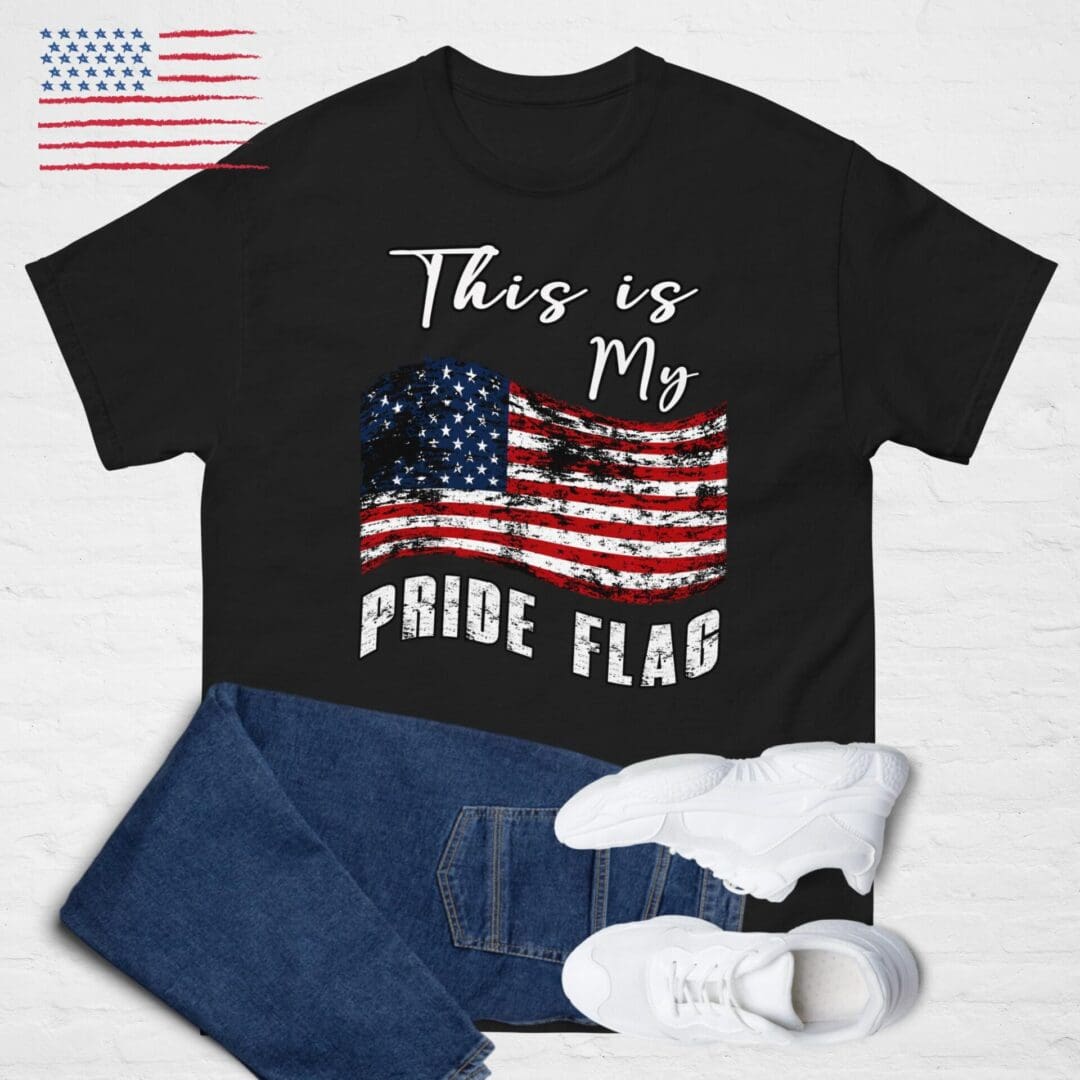 This is My PRIDE FLAG, American Flag Unisex shirt - Image 13