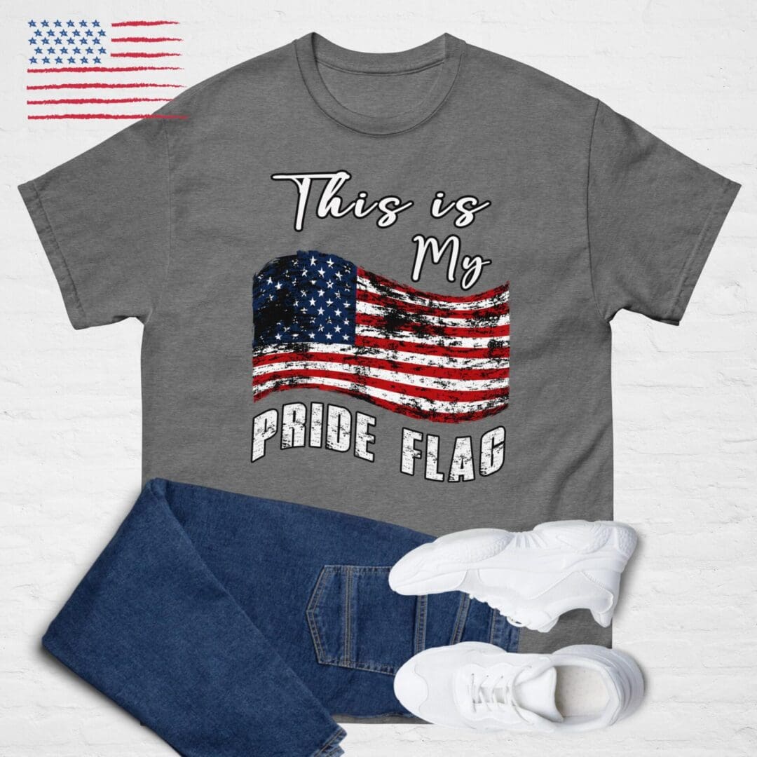 This is My PRIDE FLAG, American Flag Unisex shirt - Image 11