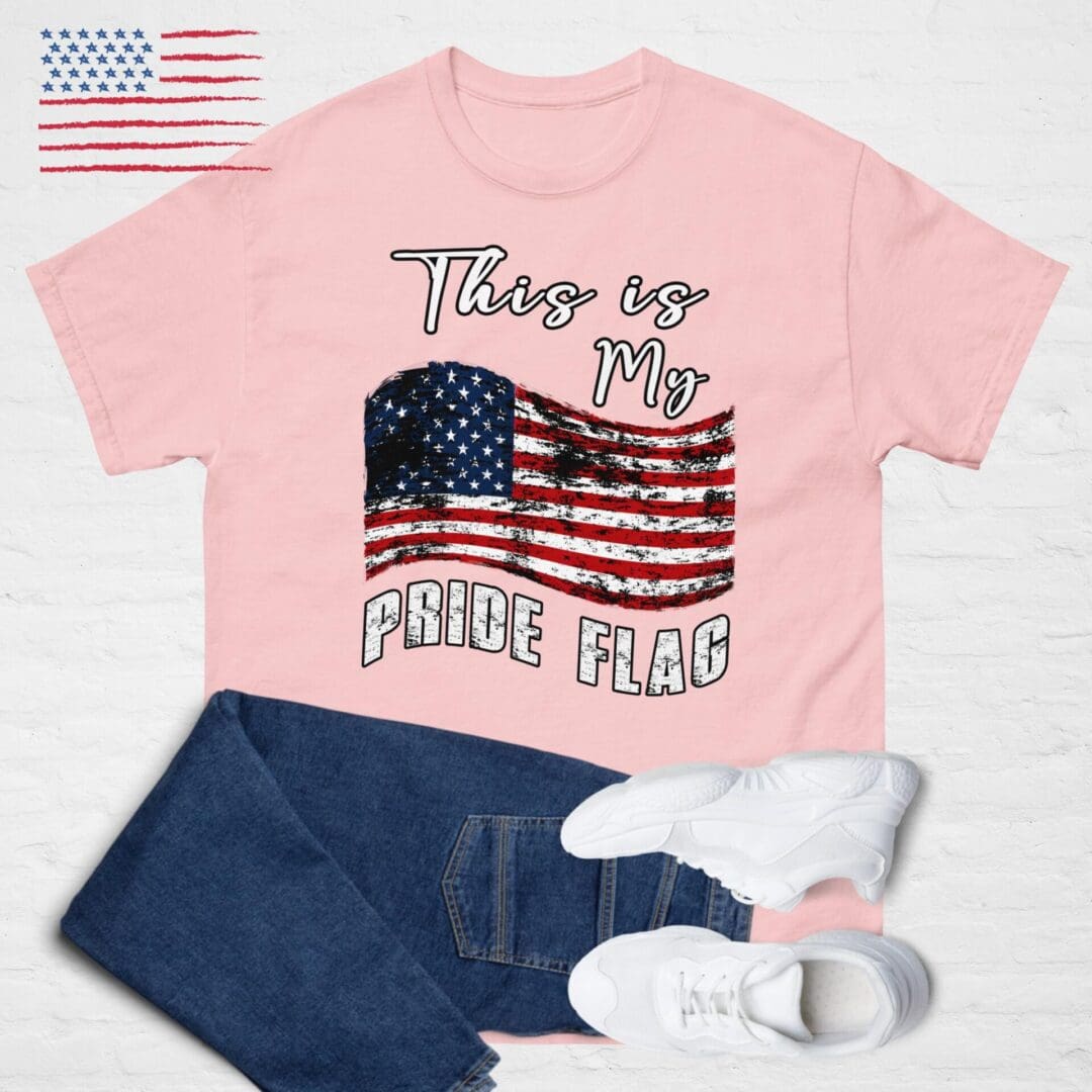 This is My PRIDE FLAG, American Flag Unisex shirt - Image 3
