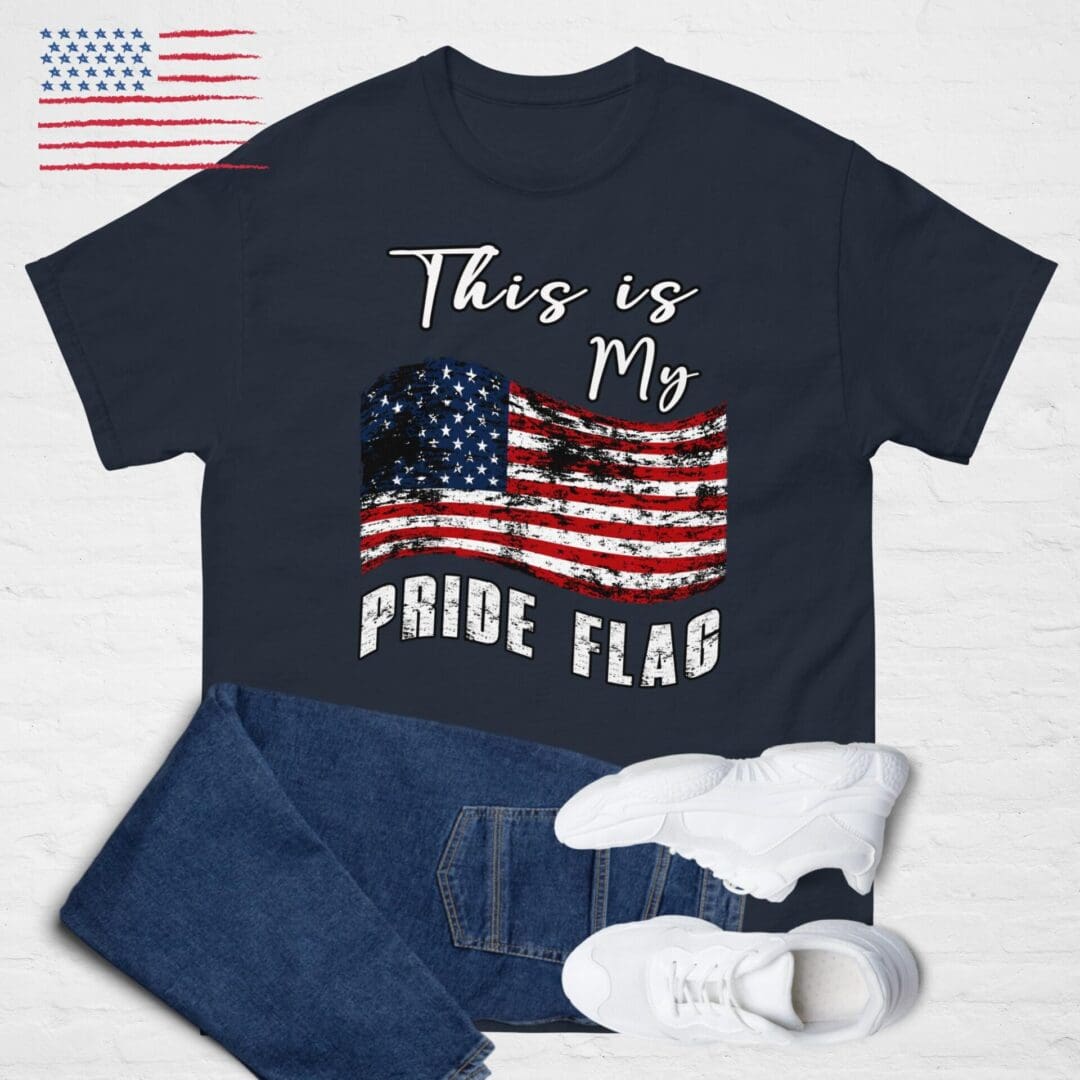 This is My PRIDE FLAG, American Flag Unisex shirt - Image 6