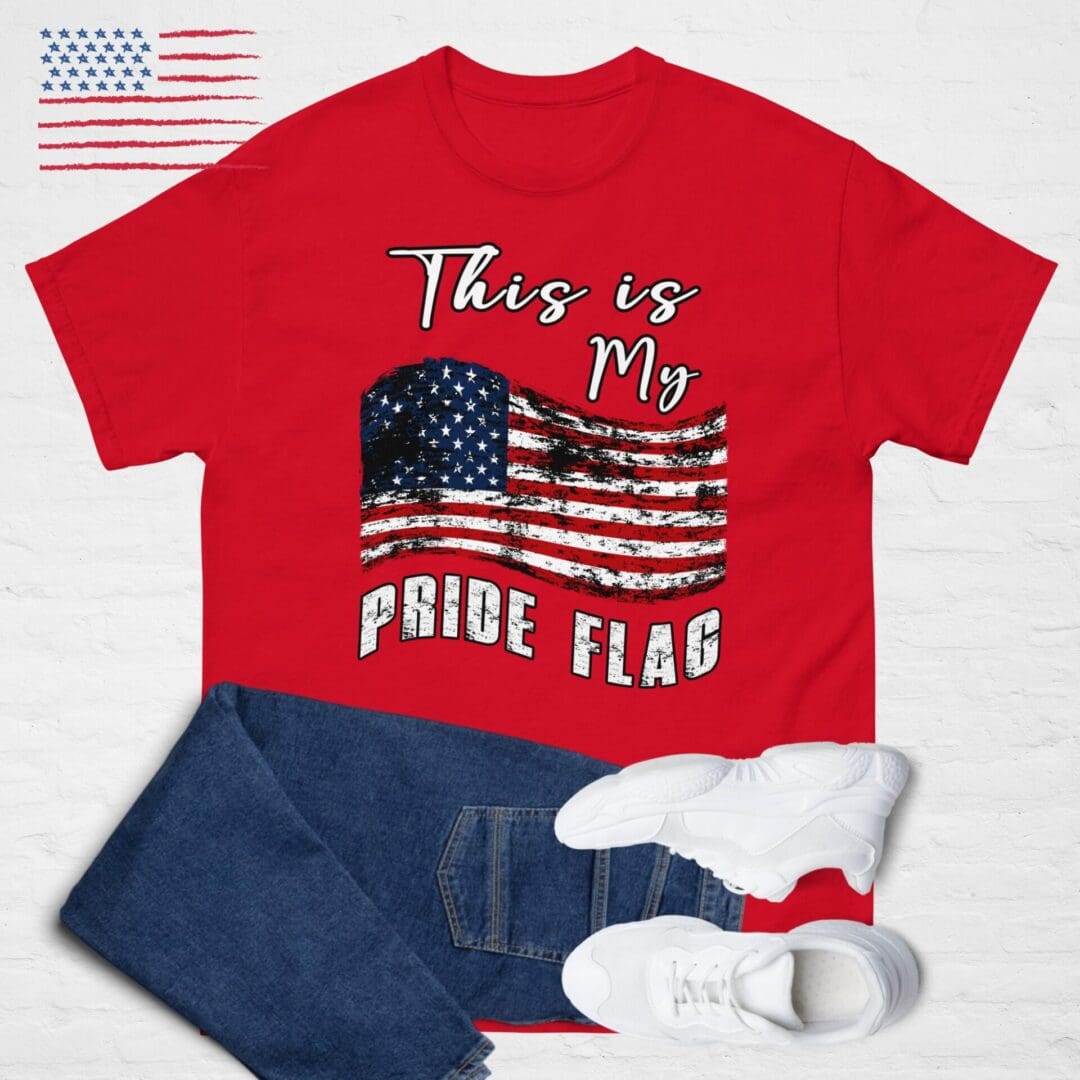 This is My PRIDE FLAG, American Flag Unisex shirt - Image 2