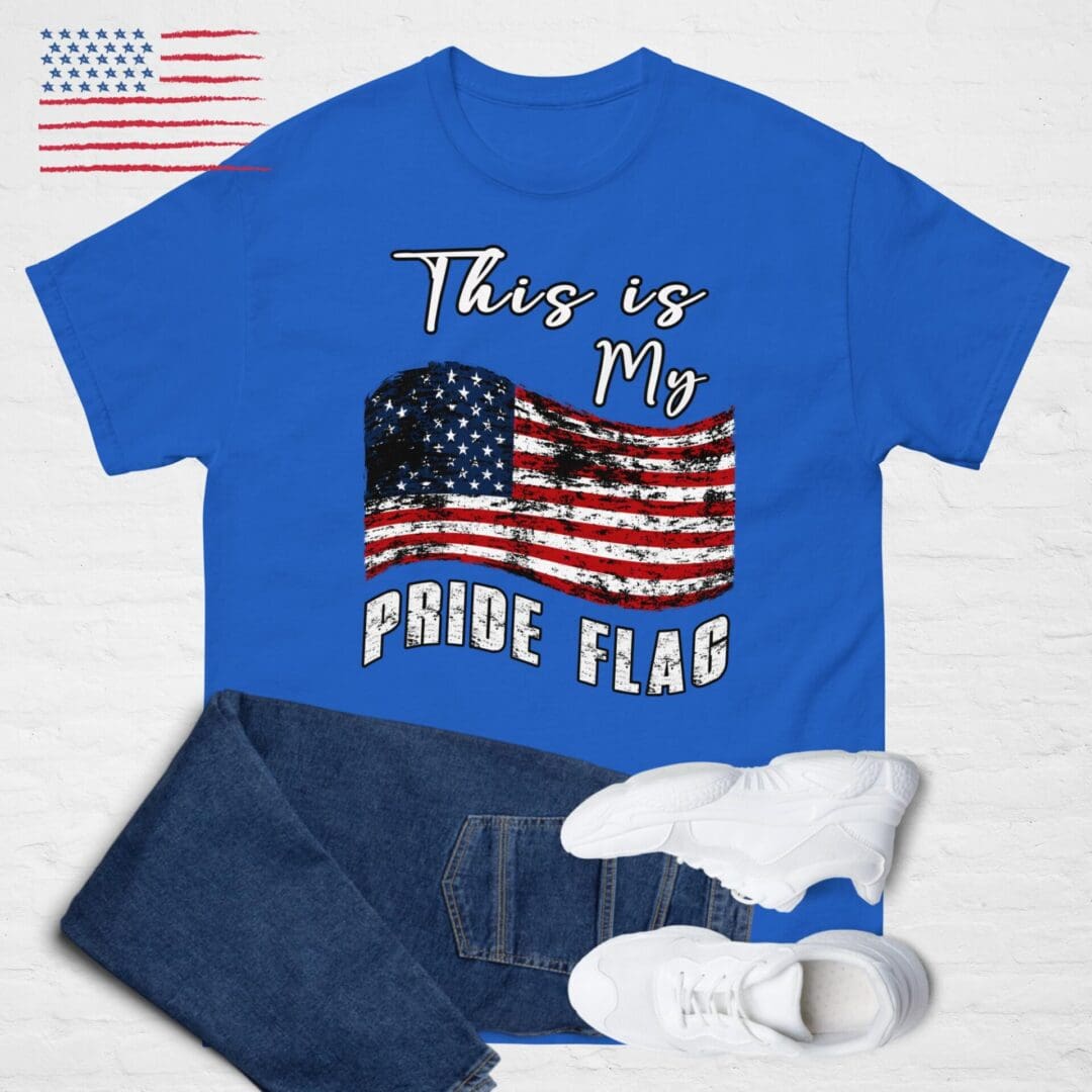 This is My PRIDE FLAG, American Flag Unisex shirt - Image 9